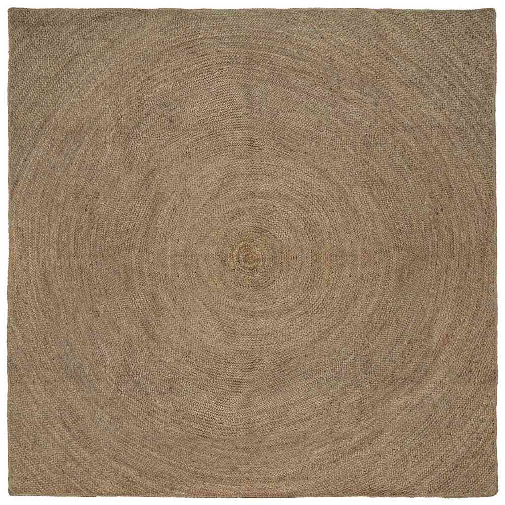 Vloerkleden Grijs 240 x 240 cm Jute