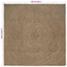 Vloerkleden Grijs 240 x 240 cm Jute