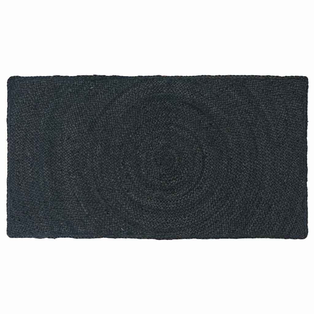 Vloerkleden Donkergrijs 60 x 110 cm Jute