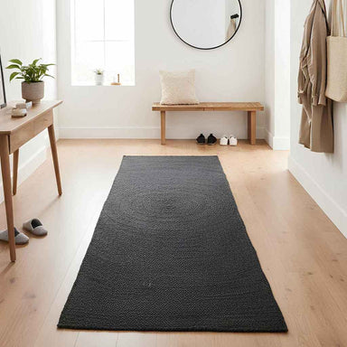 Vloerkleden Donkergrijs 60 x 200 cm Jute