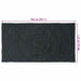 Vloerkleden Donkergrijs 80 x 150 cm Jute