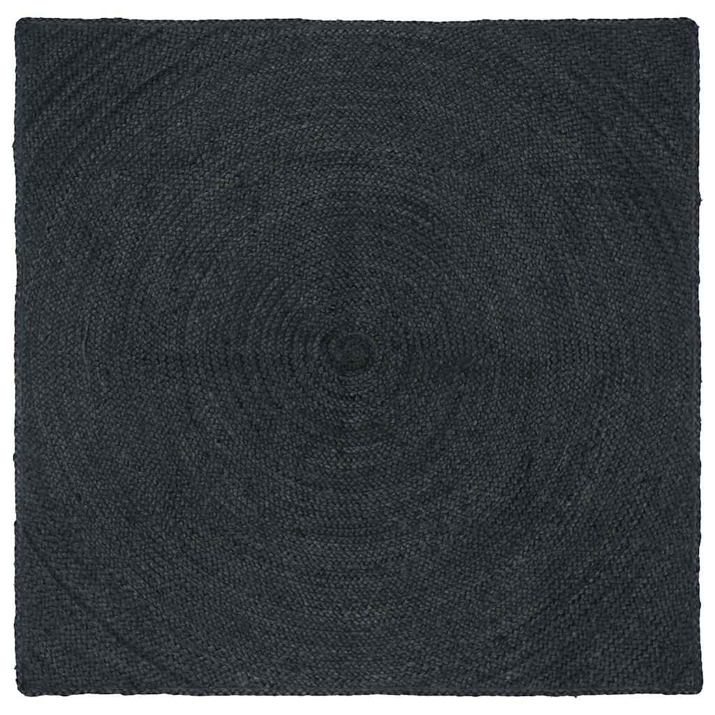 Vloerkleden Donkergrijs 120 x 120 cm Jute