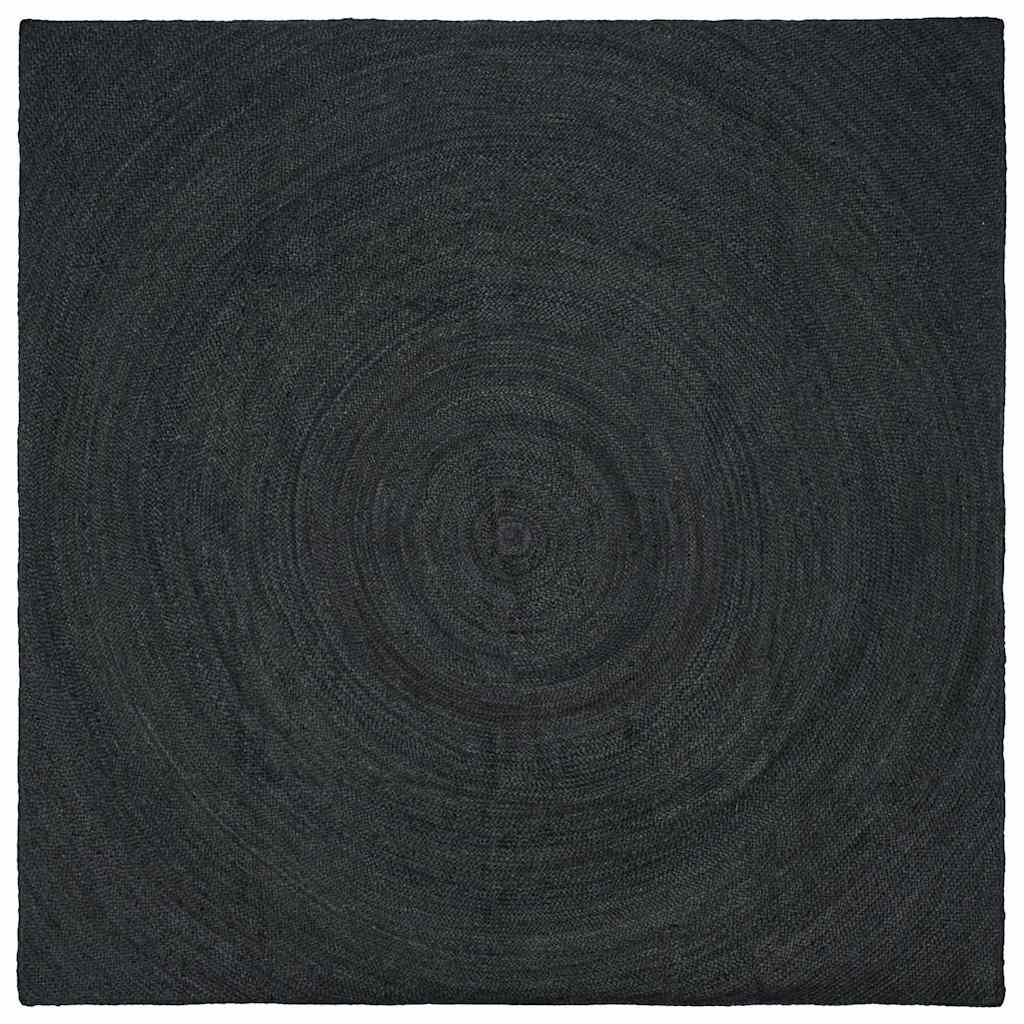 Vloerkleden Donkergrijs 300 x 300 cm Jute