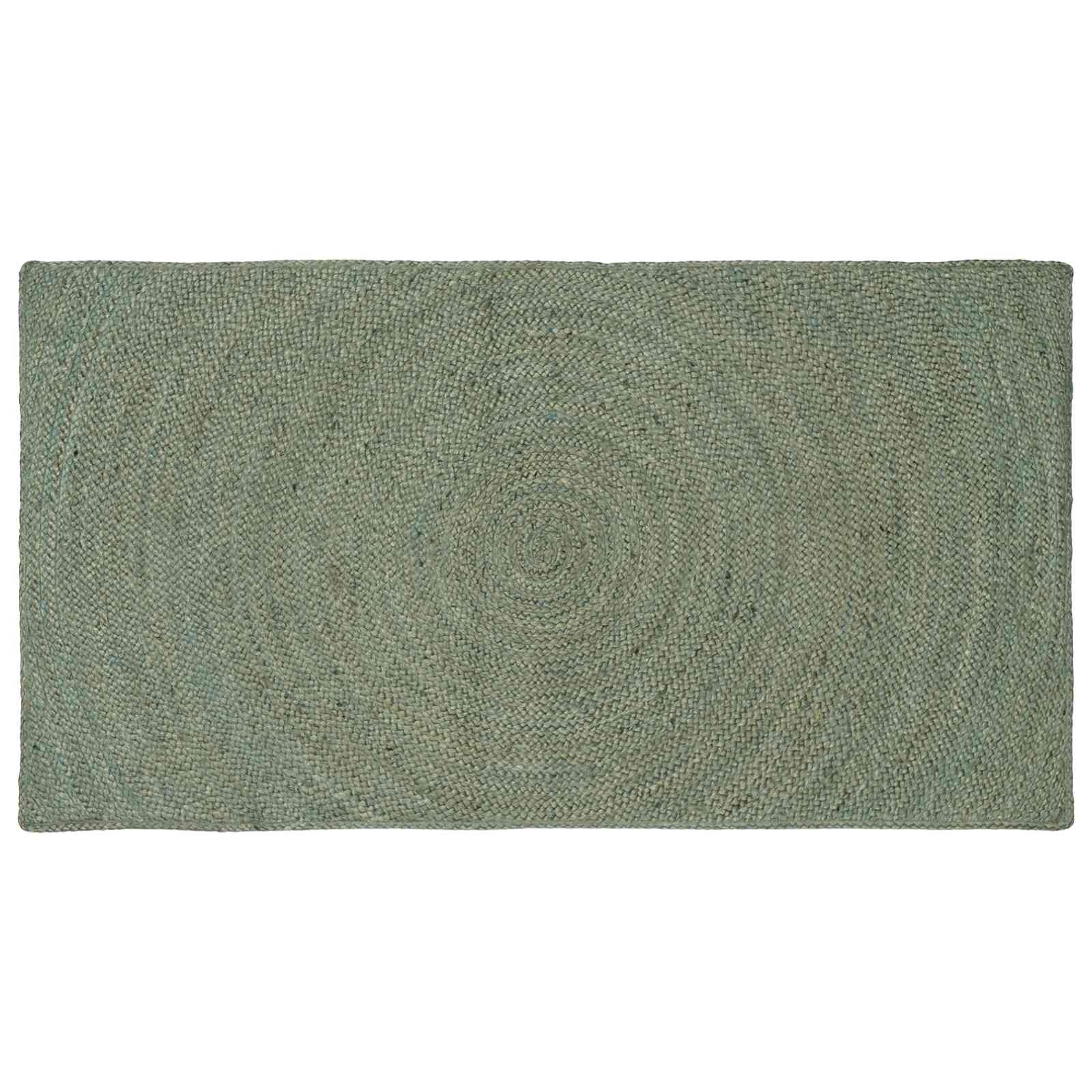 Vloerkleden Olijfgroen 80 x 150 cm Jute