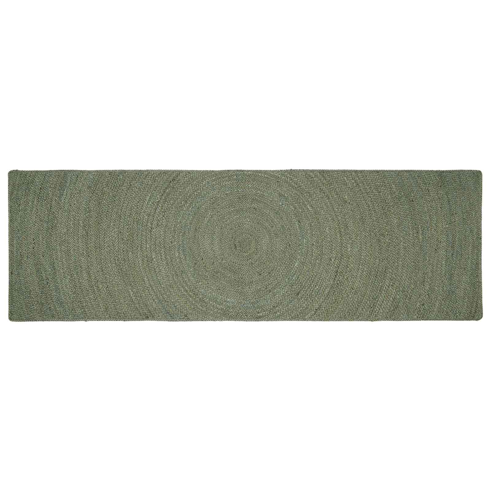 Vloerkleden Olijfgroen 80 x 200 cm Jute