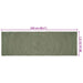 Vloerkleden Olijfgroen 80 x 250 cm Jute