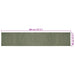 Vloerkleden Olijfgroen 80 x 400 cm Jute
