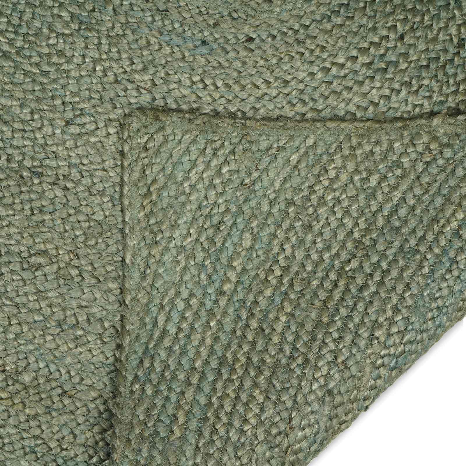 Vloerkleden Olijfgroen 140 x 200 cm Jute