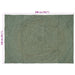 Vloerkleden Olijfgroen 140 x 200 cm Jute