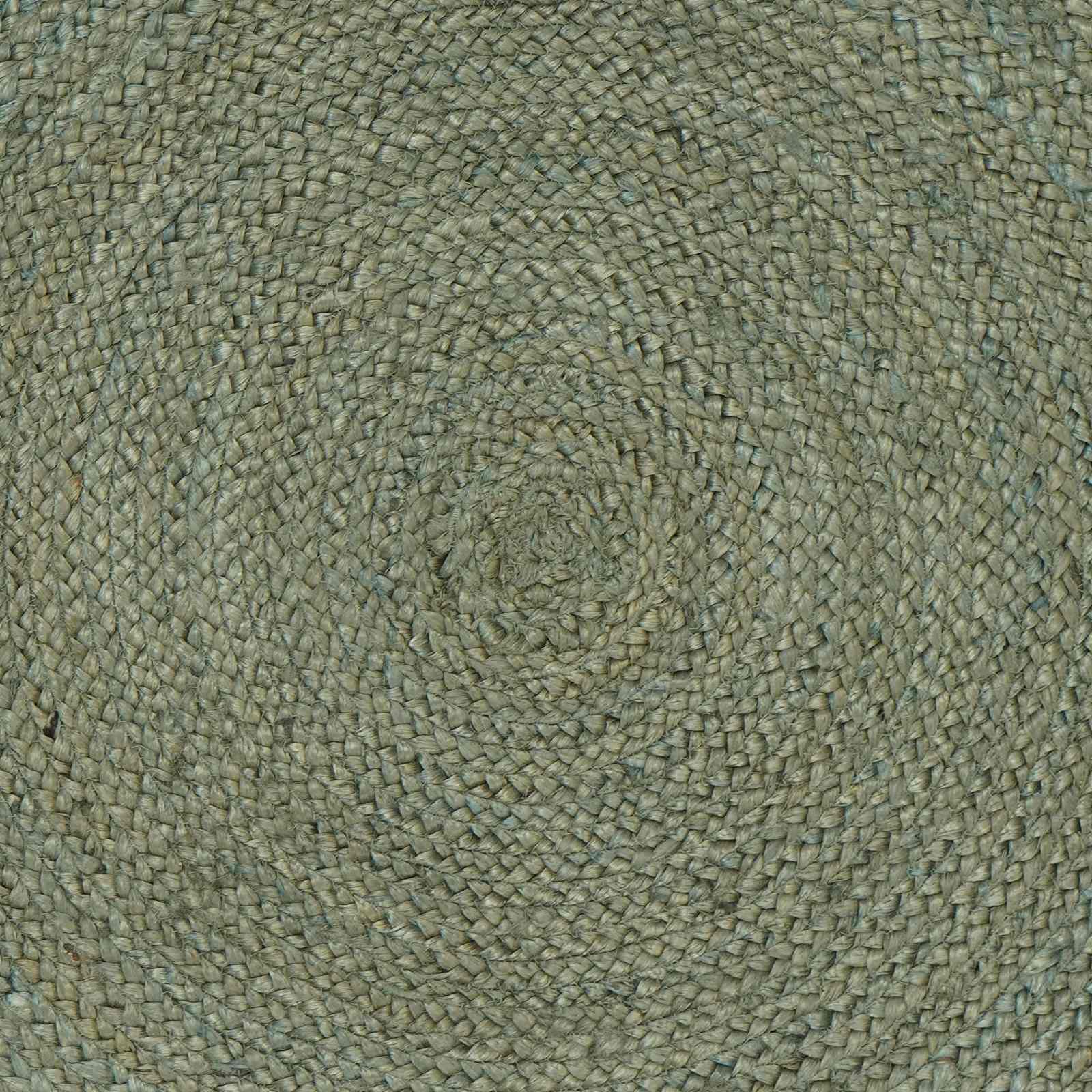 Vloerkleden Olijfgroen 160 x 160 cm Jute