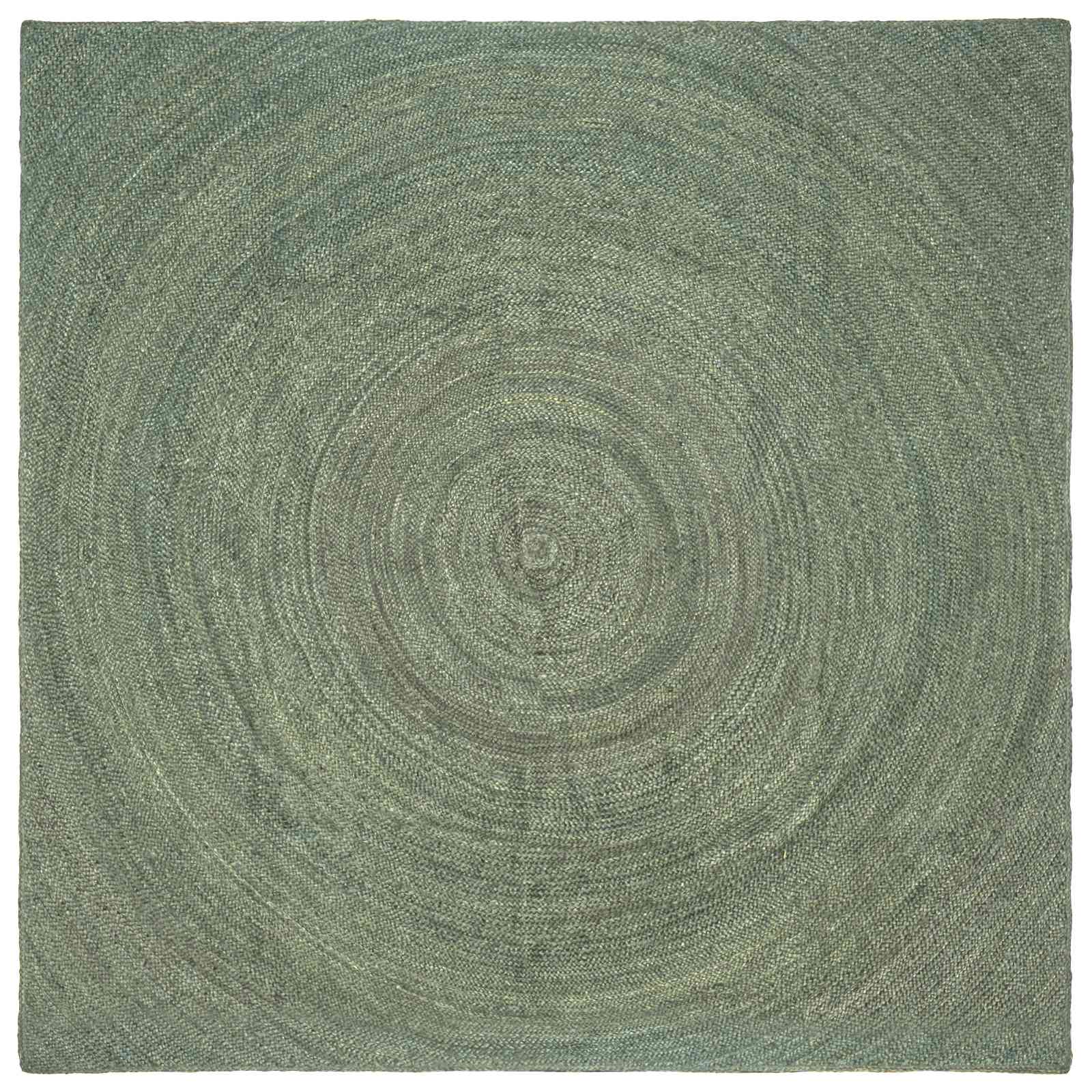 Vloerkleden Olijfgroen 300 x 300 cm Jute