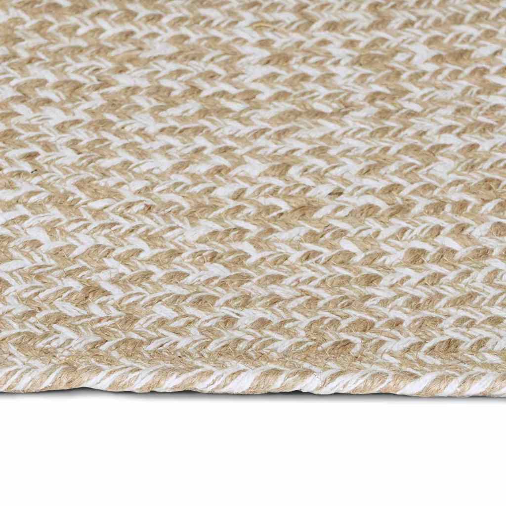 Vloerkleden Natuurlijk en Wit 80 x 150 cm Jute
