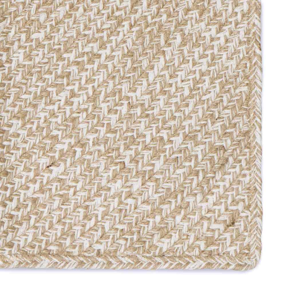 Vloerkleden Natuurlijk en Wit 80 x 150 cm Jute