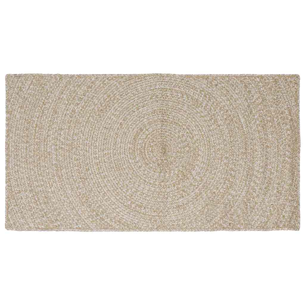 Vloerkleden Natuurlijk en Wit 80 x 150 cm Jute