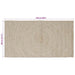 Vloerkleden Natuurlijk en Wit 80 x 150 cm Jute