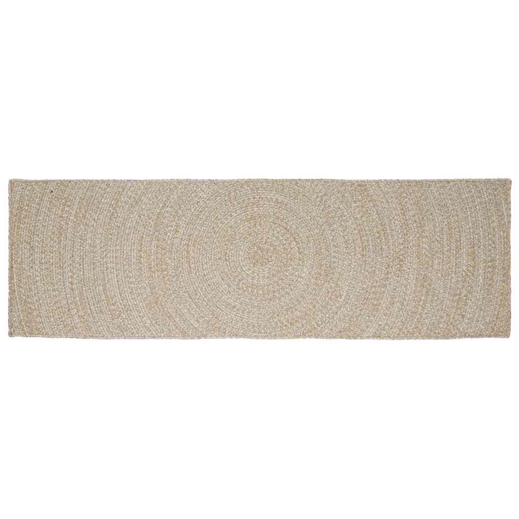 Vloerkleden Natuurlijk en Wit 80 x 200 cm Jute