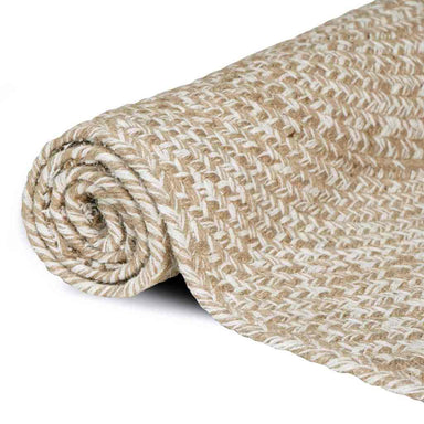 Vloerkleden Natuurlijk en Wit 80 x 250 cm Jute