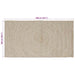 Vloerkleden Natuurlijk en Wit 100 x 200 cm Jute