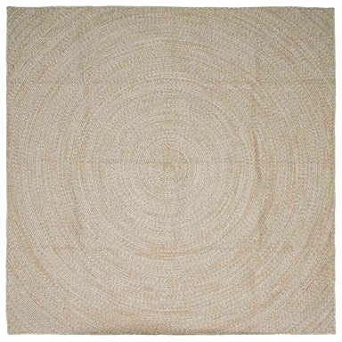 Vloerkleden Natuurlijk en Wit 300 x 300 cm Jute
