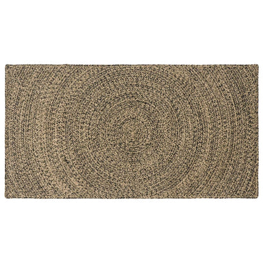 Vloerkleden Naturel en Zwart 60 x 110 cm Jute