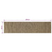 Vloerkleden Naturel en Zwart 60 x 300 cm Jute