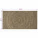 Vloerkleden Naturel en Zwart 100 x 200 cm Jute