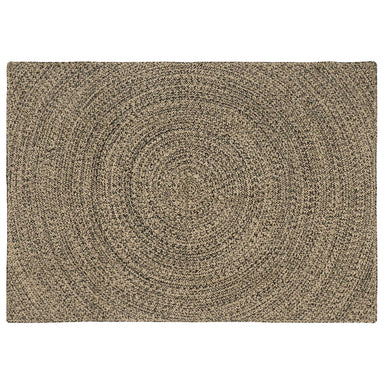 Vloerkleden Naturel en Zwart 120 x 170 cm Jute