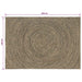Vloerkleden Naturel en Zwart 140 x 200 cm Jute