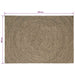 Vloerkleden Naturel en Zwart 160 x 230 cm Jute