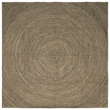 Vloerkleden Naturel en Zwart 200 x 200 cm Jute
