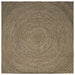 Vloerkleden Naturel en Zwart 200 x 200 cm Jute