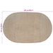 Vloerkleden Wit 152 x 245 cm Jute