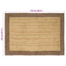 Vloerkleden Grijs 120 x 170 cm Jute