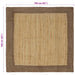 Vloerkleden Grijs 160 x 160 cm Jute