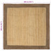 Gebied Tapijt Grijs 200 x 200 cm Jute