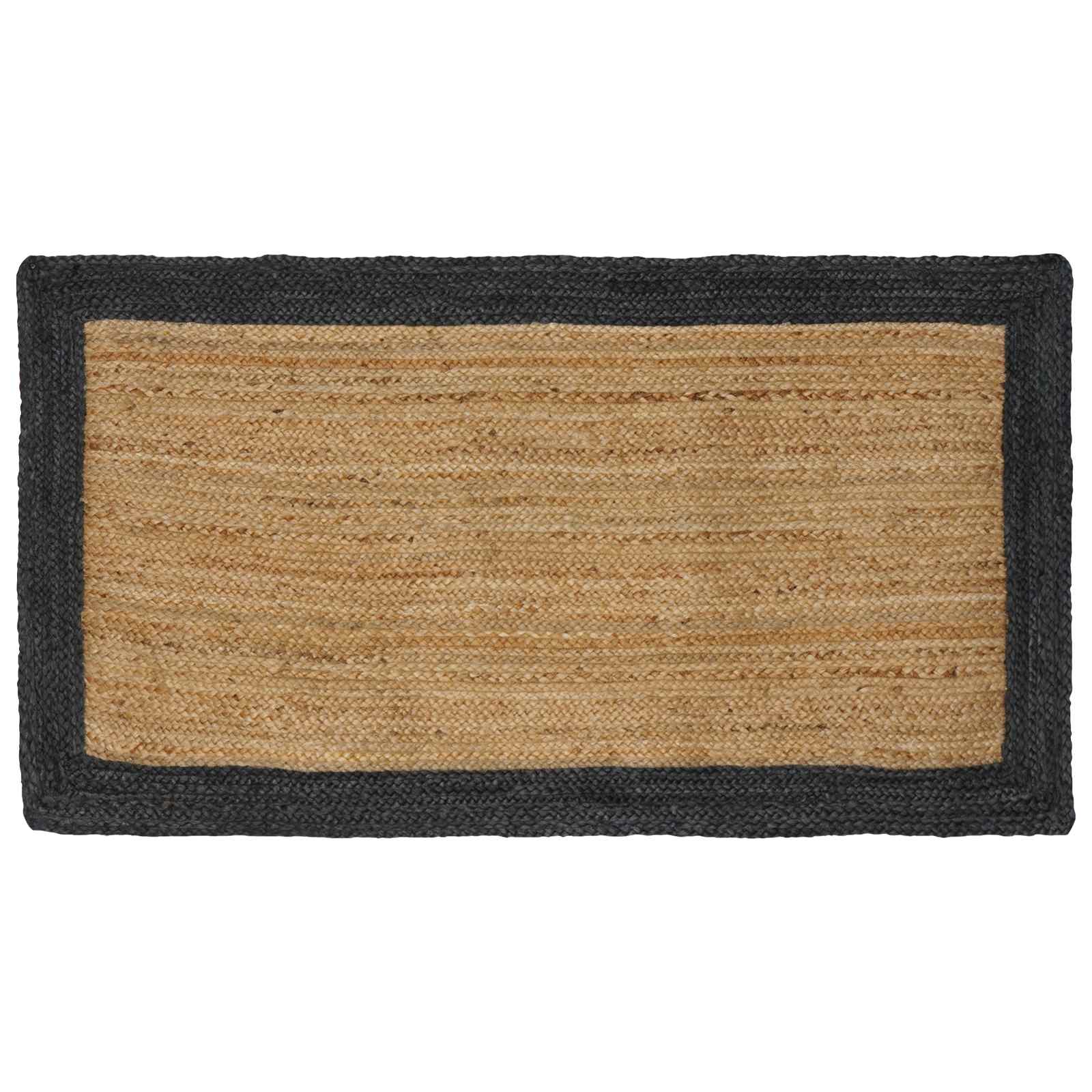 Vloerkleden Donkergrijs 100 x 200 cm Jute