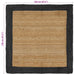Vloerkleden Donkergrijs 120 x 120 cm Jute