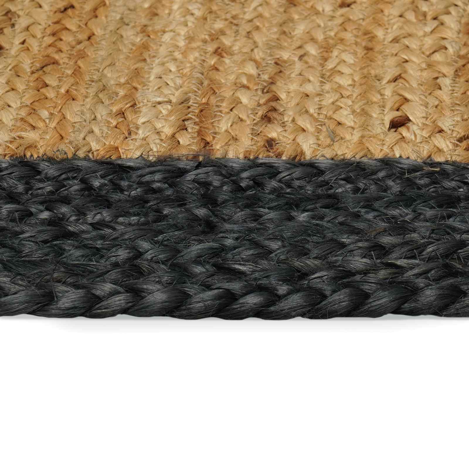 Vloerkleden Donkergrijs 120 x 170 cm Jute