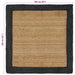 Vloerkleden Donkergrijs 160 x 160 cm Jute