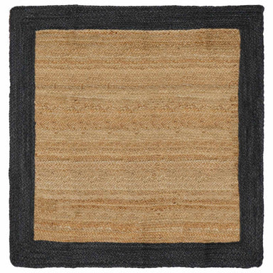 Vloerkleden Donkergrijs 160 x 160 cm Jute