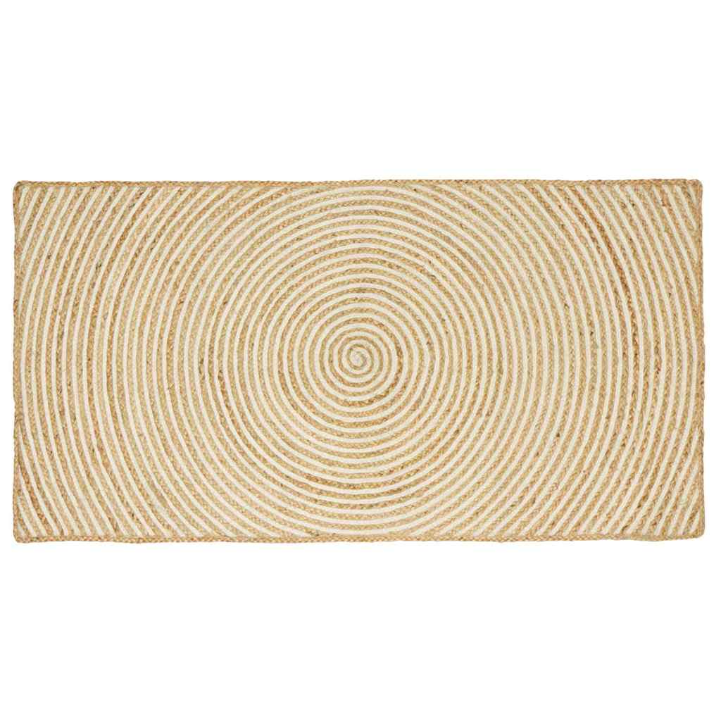 Vloerkleden Wit 80 x 150 cm Jute