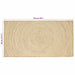 Vloerkleden Wit 80 x 150 cm Jute
