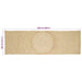 Vloerkleden Wit 80 x 250 cm Jute