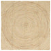 Vloerkleden Wit 120 x 120 cm Jute