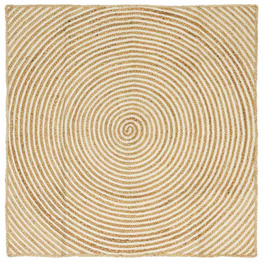 Vloerkleden Wit 160 x 160 cm Jute
