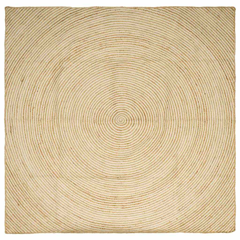 Vloerkleden Wit 200 x 200 cm Jute