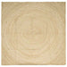Vloerkleden Wit 300 x 300 cm Jute