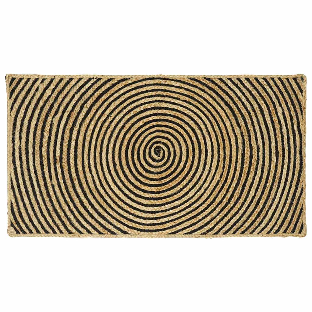 Vloerkleden Zwart 60 x 110 cm Jute