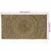 Vloerkleden Zwart 60 x 110 cm Jute