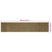 Vloerkleden Zwart 60 x 400 cm Jute